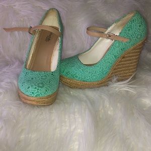 Teal Wedges